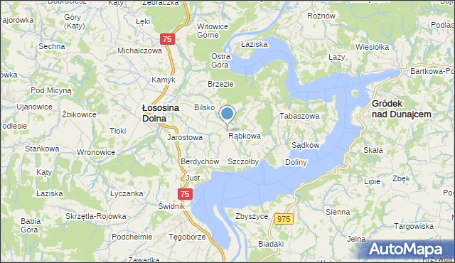 mapa Rąbkowa, Rąbkowa na mapie Targeo